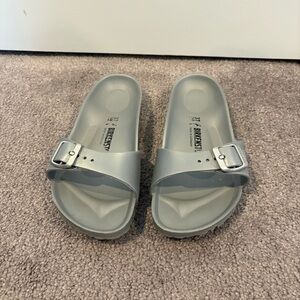 Silver Birkenstock Madrid size 37